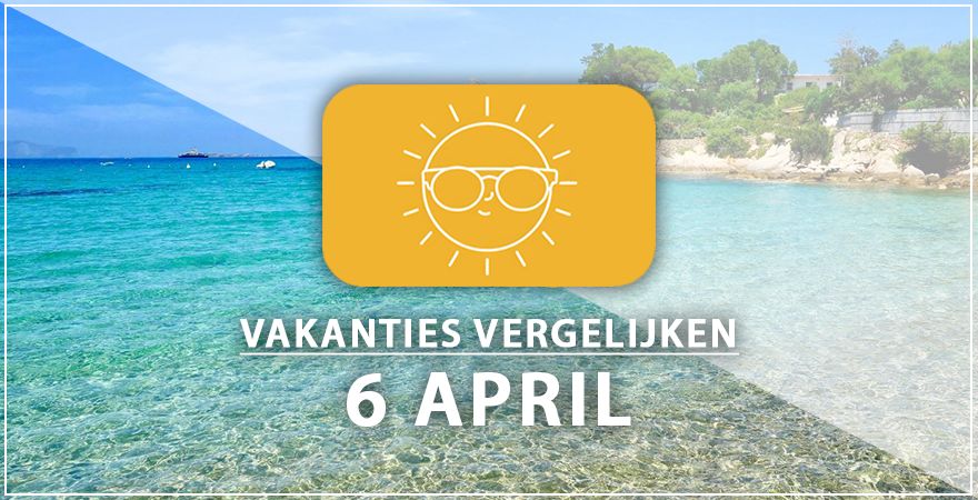 zonnige vakantiebestemmingen zes april 2025