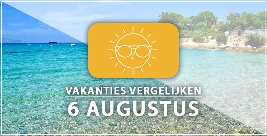 zonnige vakantiebestemmingen zes augustus 2025