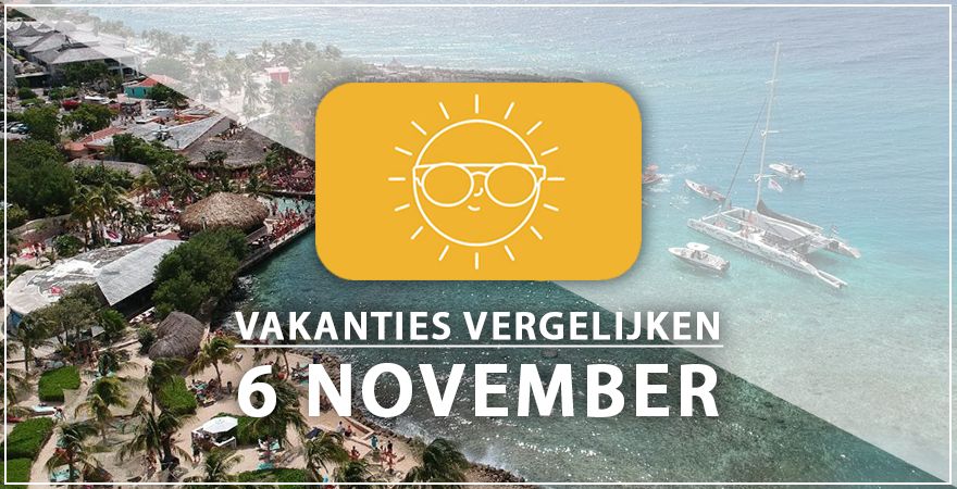 zonnige vakantiebestemmingen zes november 2024