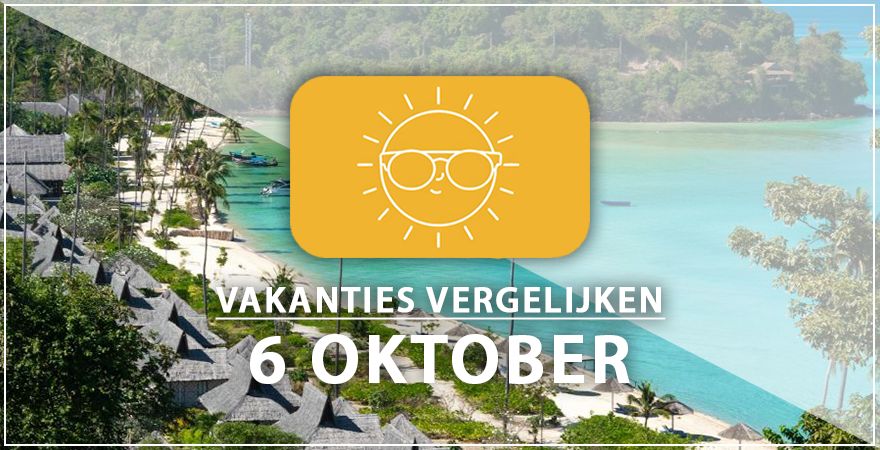 zonnige vakantiebestemmingen zes oktober 2025