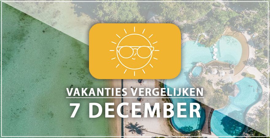 zonnige vakantiebestemmingen zeven december 2024