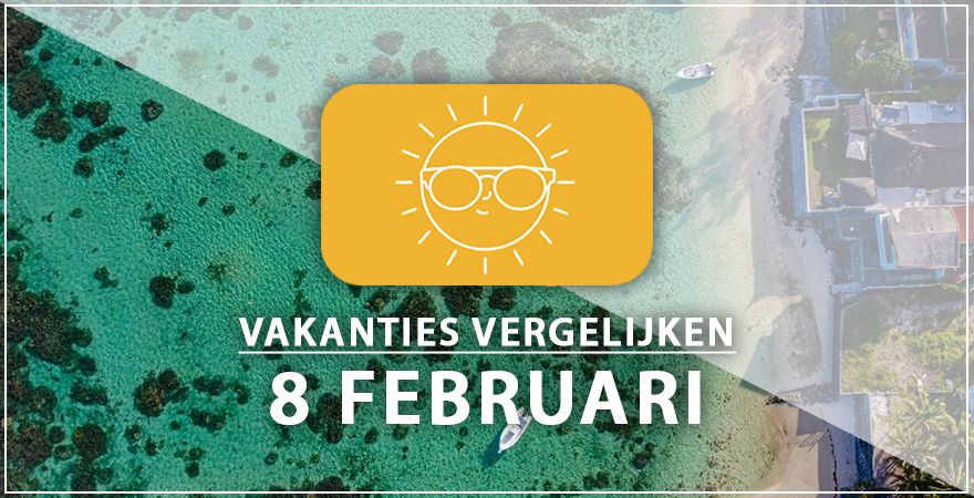 zonnige vakantiebestemmingen acht februari 2025