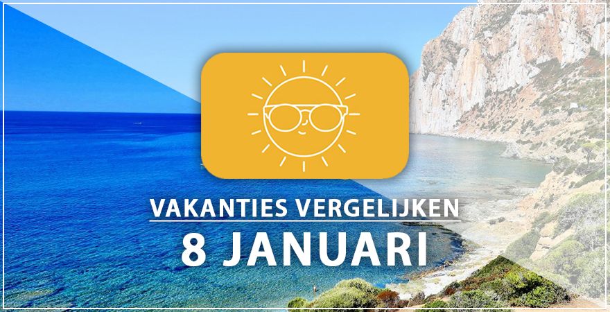 zonnige vakantiebestemmingen acht januari 2025