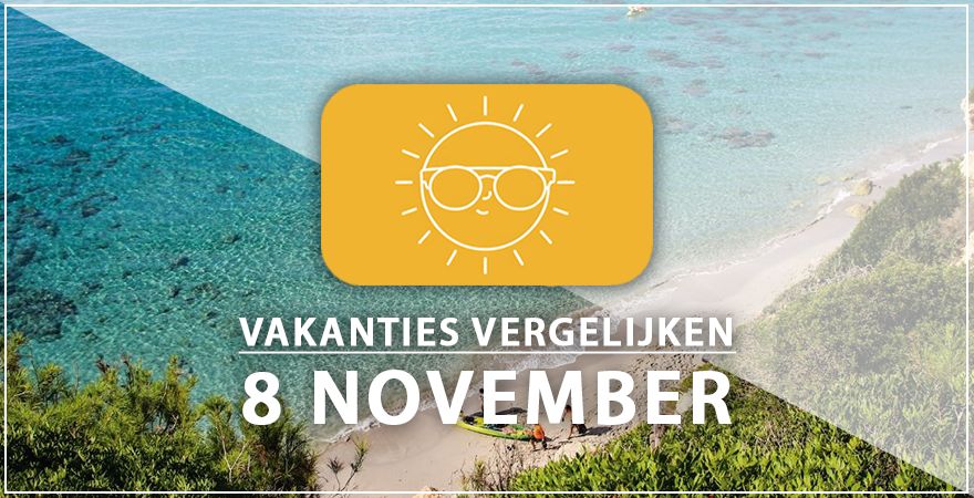 zonnige vakantiebestemmingen acht november 2024