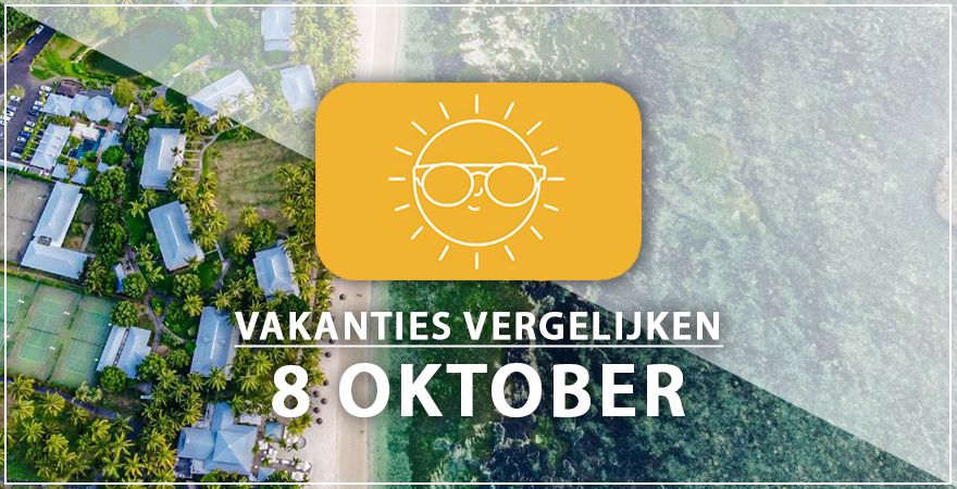 zonnige vakantiebestemmingen acht oktober 2025