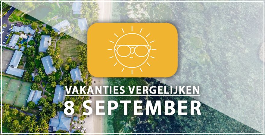 zonnige vakantiebestemmingen acht september 2025