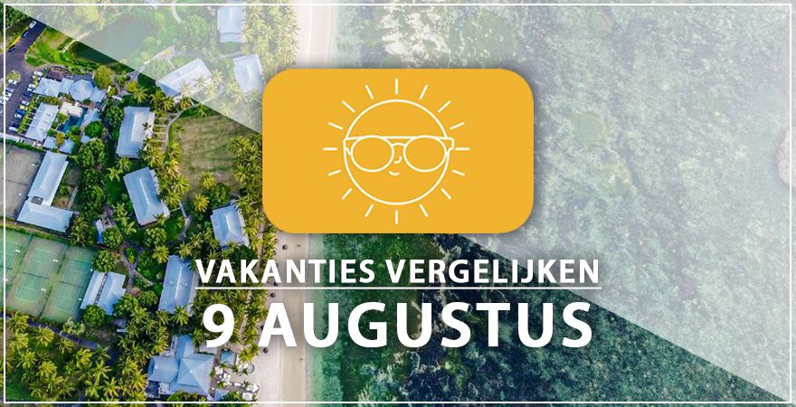 zonnige vakantiebestemmingen negen augustus 2025