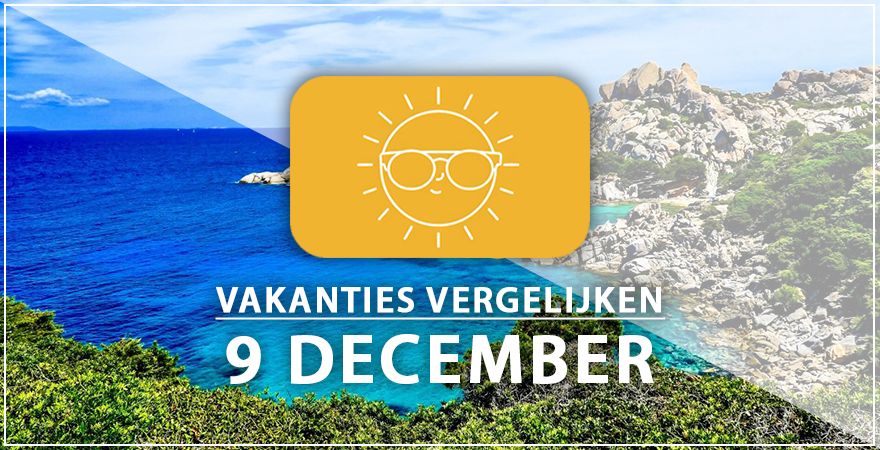 zonnige vakantiebestemmingen negen december 2024