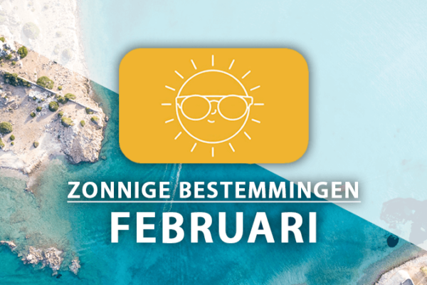 zonnige vakantiebestemmingen februari