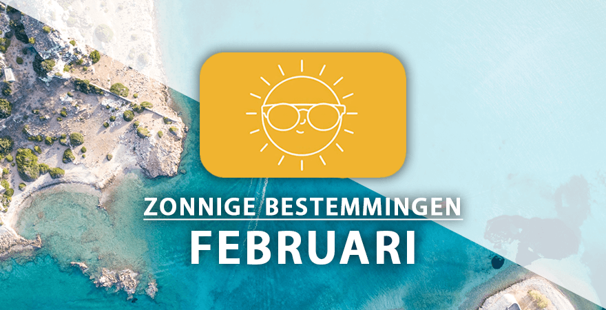 zonnige vakantiebestemmingen februari