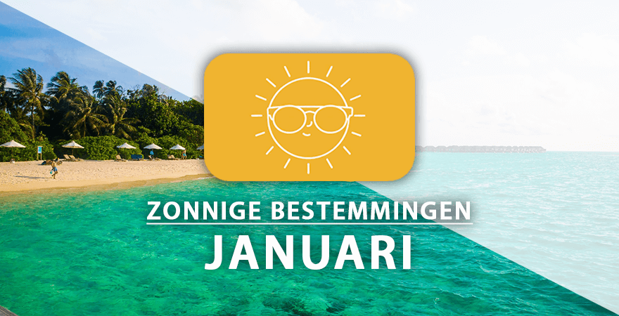 zonnige vakantiebestemmingen januari