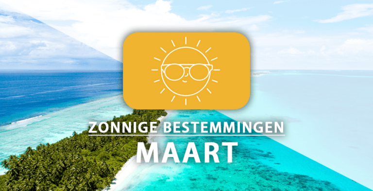 zonnige vakantiebestemmingen maart