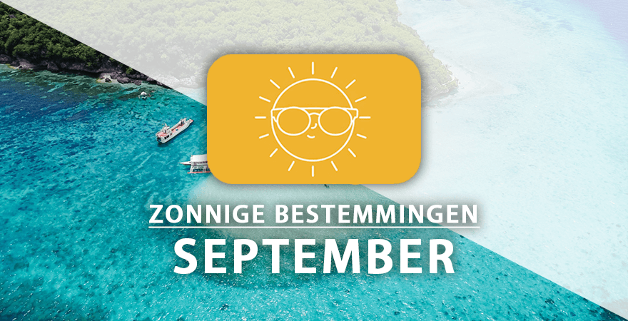 zonnige vakantiebestemmingen september